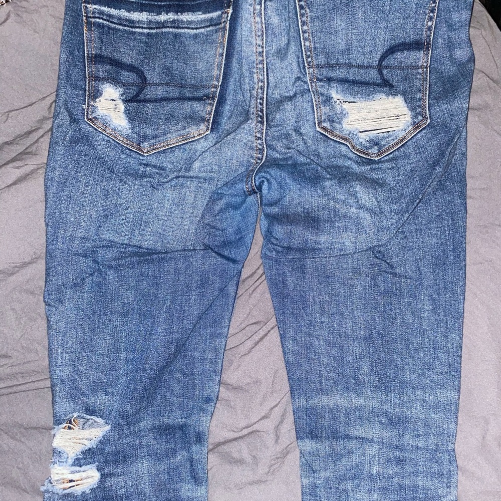 Skinny Ripped American Eagle Super Stretch Jeans